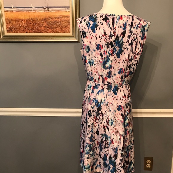[J. Crew] Flare Dress in Watercolor Floral - Picture 3 of 3